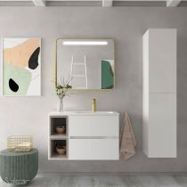 Miroir led 10W APOLO 80x70cm Doré mat - SALGAR Réf. 87856