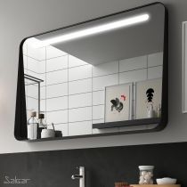 Miroir led 10W APOLO 80x70cm Noir mat - SALGAR Réf. 87860