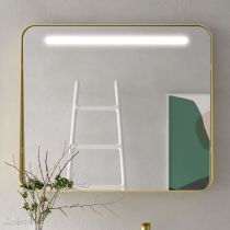 Miroir led 12W APOLO 100x70cm Doré mat - SALGAR Réf. 87857