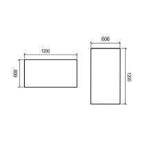 Miroir led 15W ROMA 100x60cm Blanc (horizontal ou vertical) - SALGAR Réf. 23210