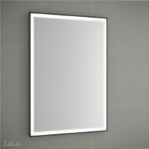 Miroir led 15W ROMA 100x60cm Noir (horizontal ou vertical) - SALGAR Réf. 91118