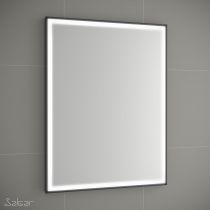 Miroir led 15W ROMA 60x80cm Noir (horizontal ou vertical) - SALGAR Réf. 91117