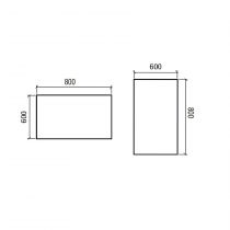 Miroir led 20W & anti-buée CHICAGO 80x60 cm (horizontal ou vertical) - SALGAR Réf. 22956