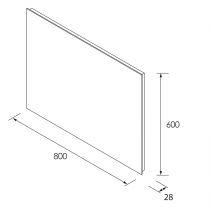 Miroir led 20W BLOCK 60X80cm (horizontal ou vertical) - SALGAR Réf. 97308