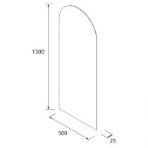 Miroir led 20W EMILE 50x130cm (horizontal ou vertical) - SALGAR Réf. 97643