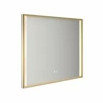 Miroir led AFFINITY 100x80cm 41,6W avec anti-bu&eacute;e / Cadre dor&eacute; - DECOTEC R&eacute;f. 1747322