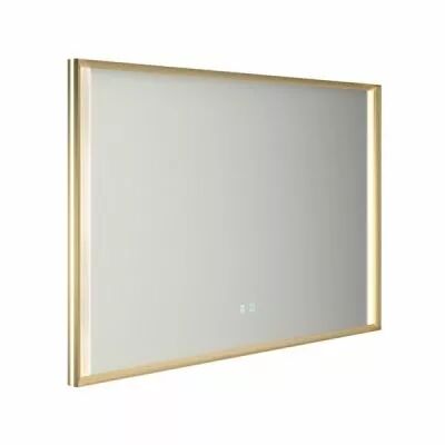 Miroir led AFFINITY 120x80cm 44,8W avec anti-bu�e / Cadre dor� - DECOTEC R�f. 1747332