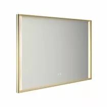 Miroir led AFFINITY 120x80cm 44,8W avec anti-bu&eacute;e / Cadre dor&eacute; - DECOTEC R&eacute;f. 1747332