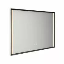 Miroir led AFFINITY 120x80cm 44,8W avec anti-bu&eacute;e / Cadre noir mat - DECOTEC R&eacute;f. 1747331