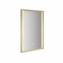 Miroir led AFFINITY 60x80cm 35,2W avec anti-bu&eacute;e / Cadre dor&eacute; - DECOTEC R&eacute;f. 1747302