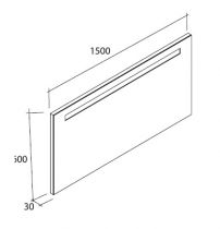 Miroir led antibuée Major 150cm - DECOTEC Réf. 1744051