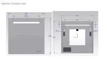 Miroir led Cosmos 80x80 avec antibuée et bluetooth - OZE Réf. COSMOS800