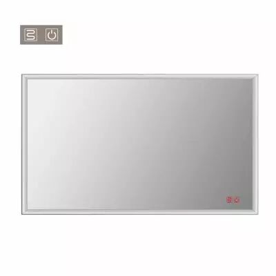 Miroir LED Divin Plus 120x60cm aluminium avec anti-bu�e - DECOTEC R�f. 1746331