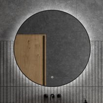 Miroir led Globe 100cm Noir - SALGAR Réf. 113749