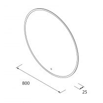 Miroir led Globe Ø80cm Or - SALGAR Réf. 97636