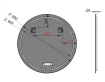 Miroir led Hiboo Ø90cm - OZE Réf. HIBOO900