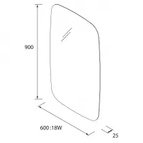 Miroir led Louis 60x90cm - SALGAR Réf. 113751