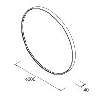 Miroir led Mito curve Ø60cm - SALGAR Réf. 103358