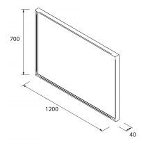 Miroir led Mito Line 1200 - SALGAR Réf. 103364