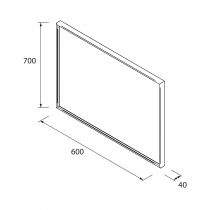 Miroir led Mito Line 600 - SALGAR Réf. 103361