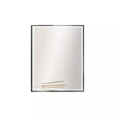  Miroir led Narcisse 60x70cm 21,6W avec anti-bu�e / Cadre noir - DECOTEC R�f. 1746502