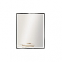  Miroir led Narcisse 60x70cm 21,6W avec anti-buée / Cadre noir - DECOTEC Réf. 1746502
