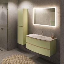 Miroir LED Narcisse 90x70cm cadre dépoli  - DECOTEC Réf. 1746581