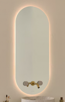 Miroir LED oblong percé 3 trous pour mélangeur - JACOB DELAFON Réf. EB1493-NF