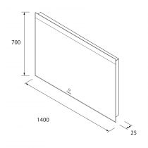 Miroir led ORLEANS 1400 - SALGAR Réf. 97601