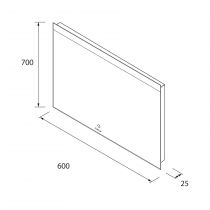 Miroir led ORLEANS 600 - SALGAR Réf. 97586