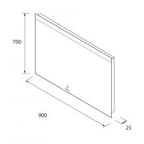 Miroir led ORLEANS 900 - SALGAR Réf. 97598