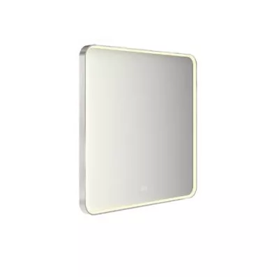 Miroir led PROMESS carr� 80x80cm 26W avec anti-bu�e / Cadre chrom� - DECOTEC R�f. 1747211