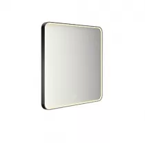 Miroir led PROMESS carr&eacute; 80x80cm 26W avec anti-bu&eacute;e / Cadre noir - DECOTEC R&eacute;f. 1747212