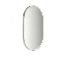 Miroir led PROMESS oblong 55x90cm 20W avec anti-bu&eacute;e / Cadre chrom&eacute; - DECOTEC R&eacute;f. 1747281