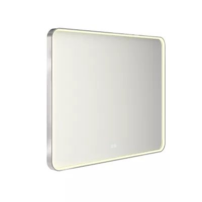 Miroir led PROMESS rectangle 100x80cm 29W avec anti-bu�e / Cadre chrom� - DECOTEC R�f. 1747221