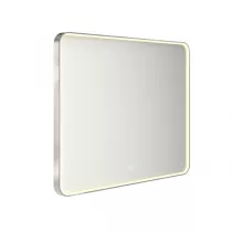 Miroir led PROMESS rectangle 100x80cm 29W avec anti-bu&eacute;e / Cadre chrom&eacute; - DECOTEC R&eacute;f. 1747221