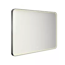 Miroir led PROMESS rectangle 120x80cm 32W avec anti-bu&eacute;e / Cadre noir - DECOTEC R&eacute;f. 1747232