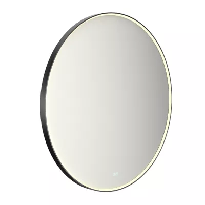 Miroir led PROMESS rond �110cm 28W avec anti-bu�e / Cadre noir - DECOTEC R�f. 1747262