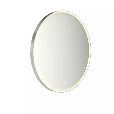 Miroir led PROMESS rond �90cm 23W avec anti-bu�e / Cadre chrom� - DECOTEC R�f. 1747251