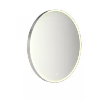 Miroir led PROMESS rond &Oslash;90cm 23W avec anti-bu&eacute;e / Cadre chrom&eacute; - DECOTEC R&eacute;f. 1747251