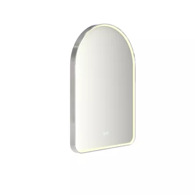 Miroir led PROMESS semi-oblong 55x80cm 20W avec anti-bu�e / Cadre chrom� - DECOTEC R�f. 1747271