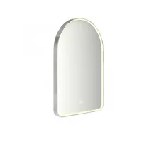 Miroir led PROMESS semi-oblong 55x80cm 20W avec anti-bu&eacute;e / Cadre chrom&eacute; - DECOTEC R&eacute;f. 1747271