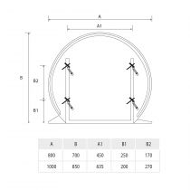 Miroir led Sunrise 1000 - SALGAR Réf. 86289