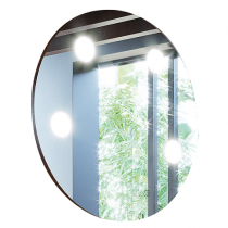 Miroir LED Tiffany Ø70 Rond - DECOTEC Réf. 1746201
