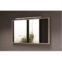 Miroir LED Woody 120cm Chêne brut naturel - DECOTEC Réf. 1821681