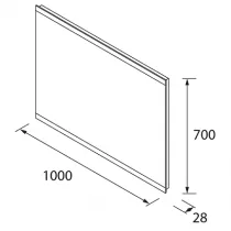 Miroir LINIIA 100cm - SALGAR R&eacute;f. 113645