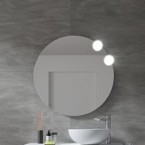 Miroir OASIS Ø80cm avec appliques Gilda - SALGAR