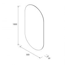 Miroir OVALO 50x100cm - SALGAR Réf. 103357