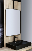 Miroir Psyché 60x105cm cadre Blackmat - Cristina Ondyna Réf. MB24813