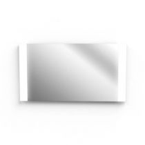 Miroir Reflet Edgy 100x65cm avec éclair age LED 24W & antibuée 45W - SANIJURA Réf.905074